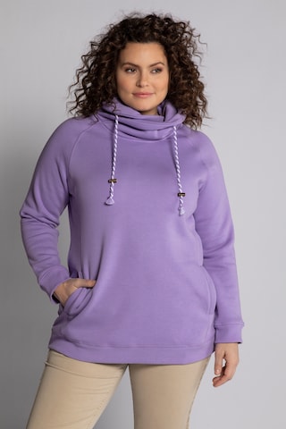 Sweat-shirt Ulla Popken en violet : devant