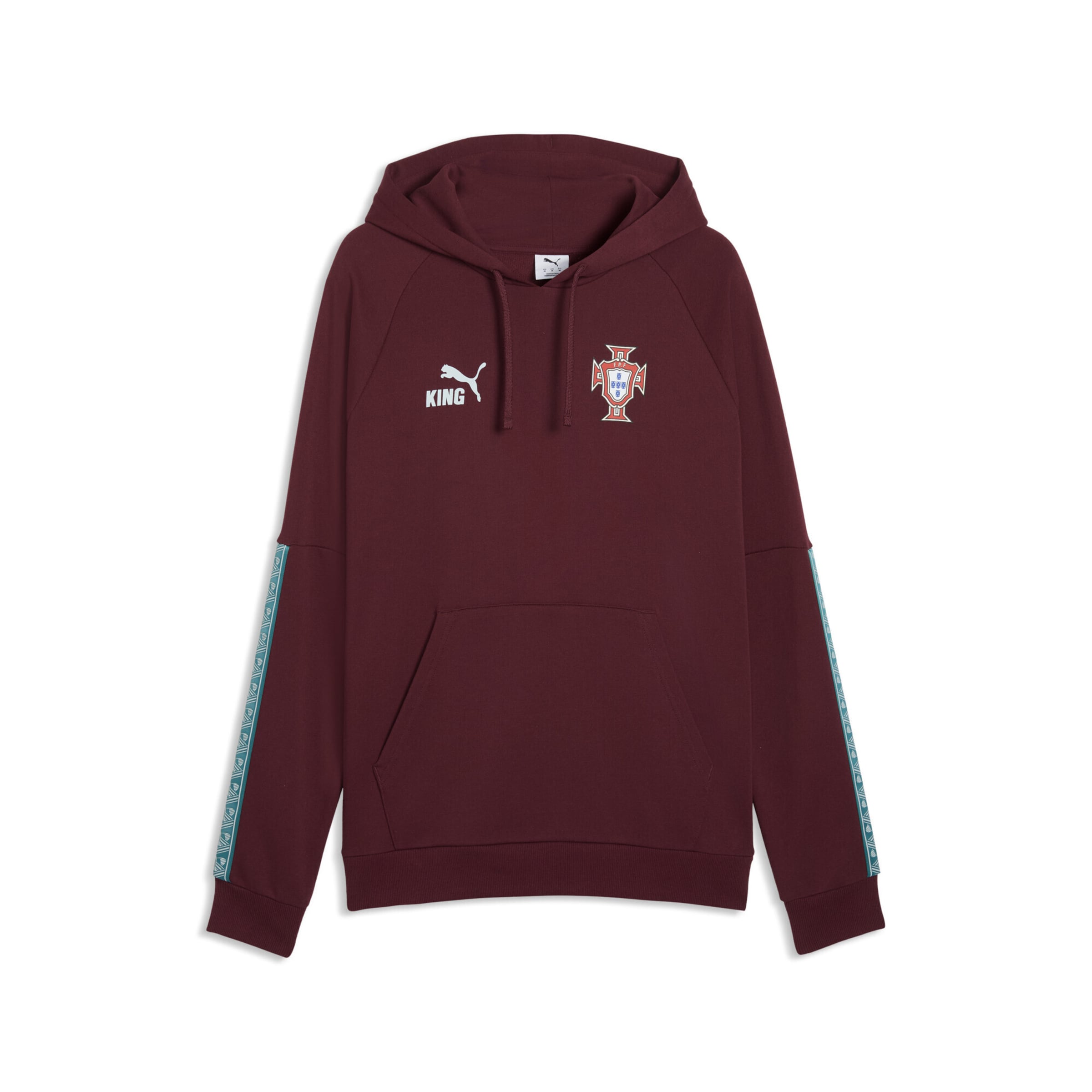 PUMA Sweatshirt 'Portugal King' in rubinrot / weiß, Produktansicht