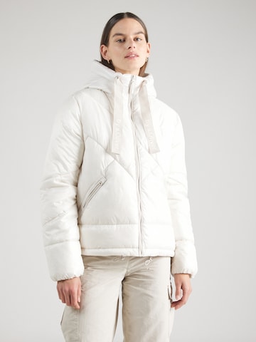 QS Zimní bunda – bílá: přední strana