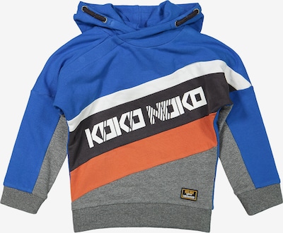 Koko Noko Sweatshirt in blau / orange / schwarz / weiß, Produktansicht