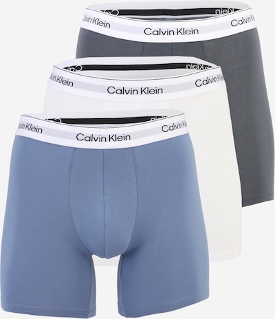 Calvin Klein Underwear Bokserishortsit värissä kyyhkynsininen / antrasiitti / valkoinen, Tuotenäkymä