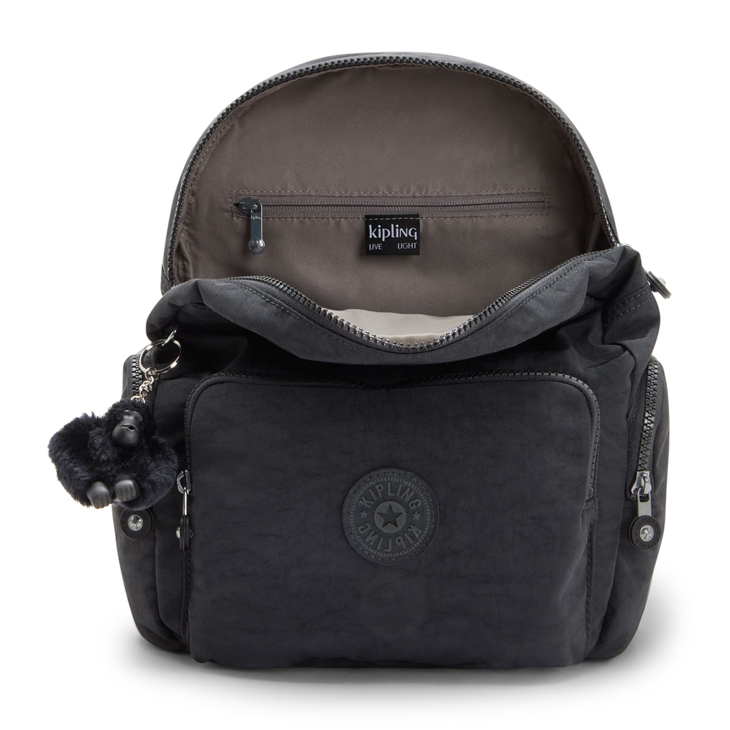 KIPLING City Zip S City Rucksack S 33.5 cm in Schwarz