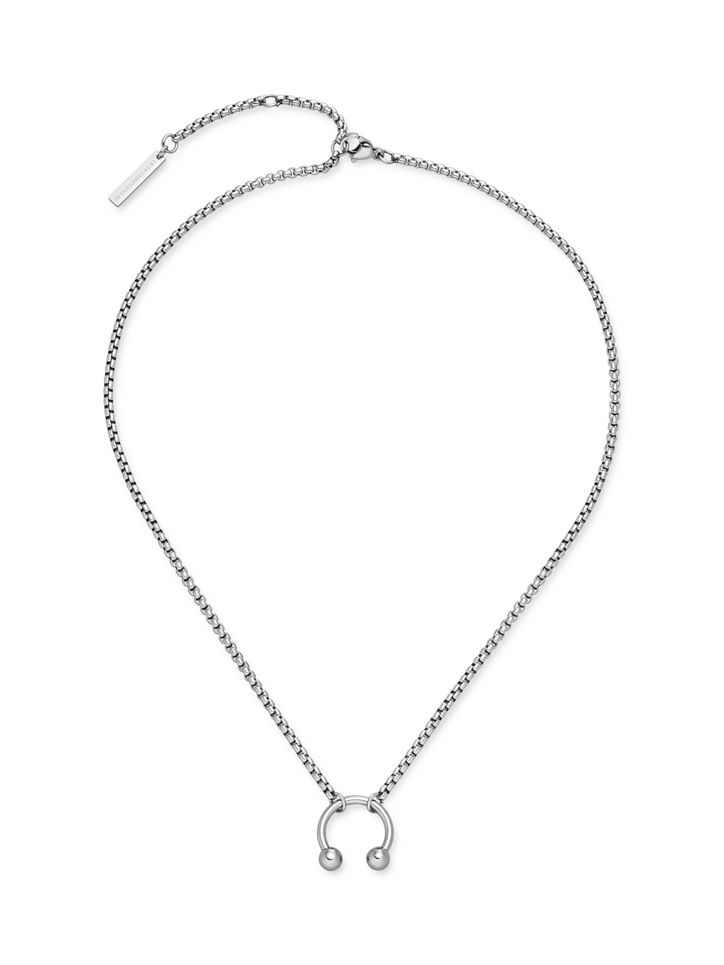 Liebeskind Berlin Necklace 'Urban Chic' in Silver: front