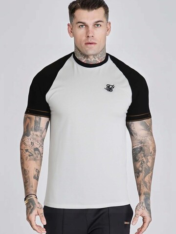 SikSilk - Camiseta 'Tech' en blanco: frente