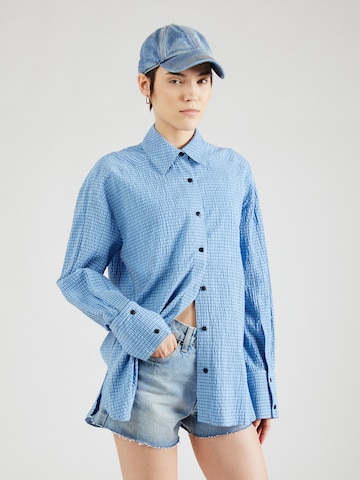 TOPSHOP Blouse in Blauw: voorkant