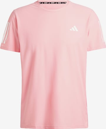 T-Shirt fonctionnel 'Own the Run' ADIDAS PERFORMANCE en rose : devant