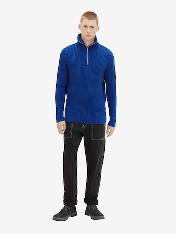 TOM TAILOR DENIM Pullover in Blau