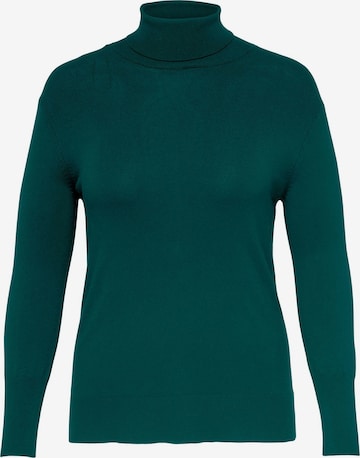 ONLY Carmakoma Sweater 'Venice' in Green: front