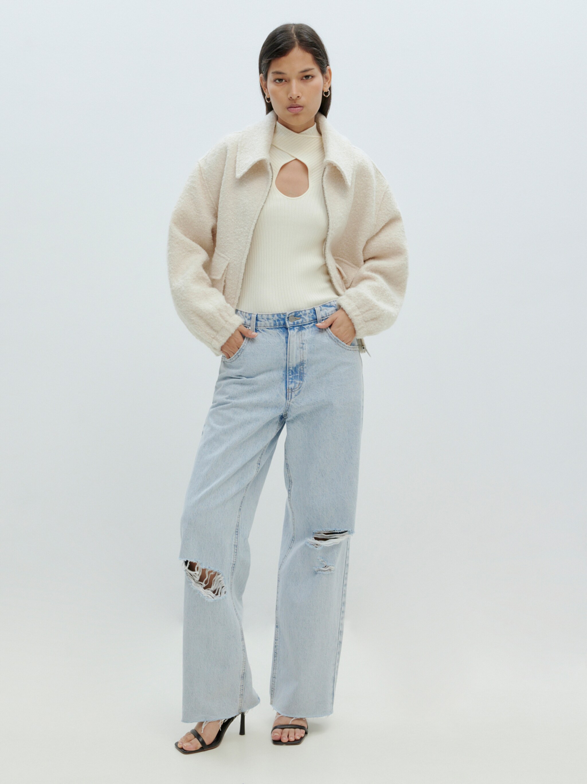 EDITED Produkte Pullover 'Evelyn' ecru