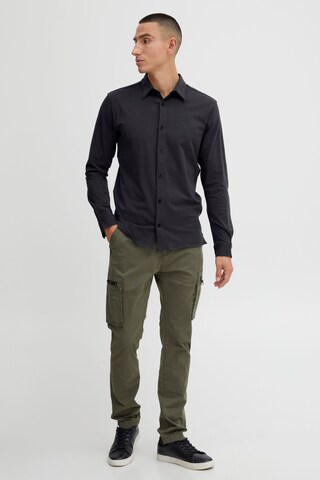 INDICODE JEANS Regular Fit Langarmhemd in Grau