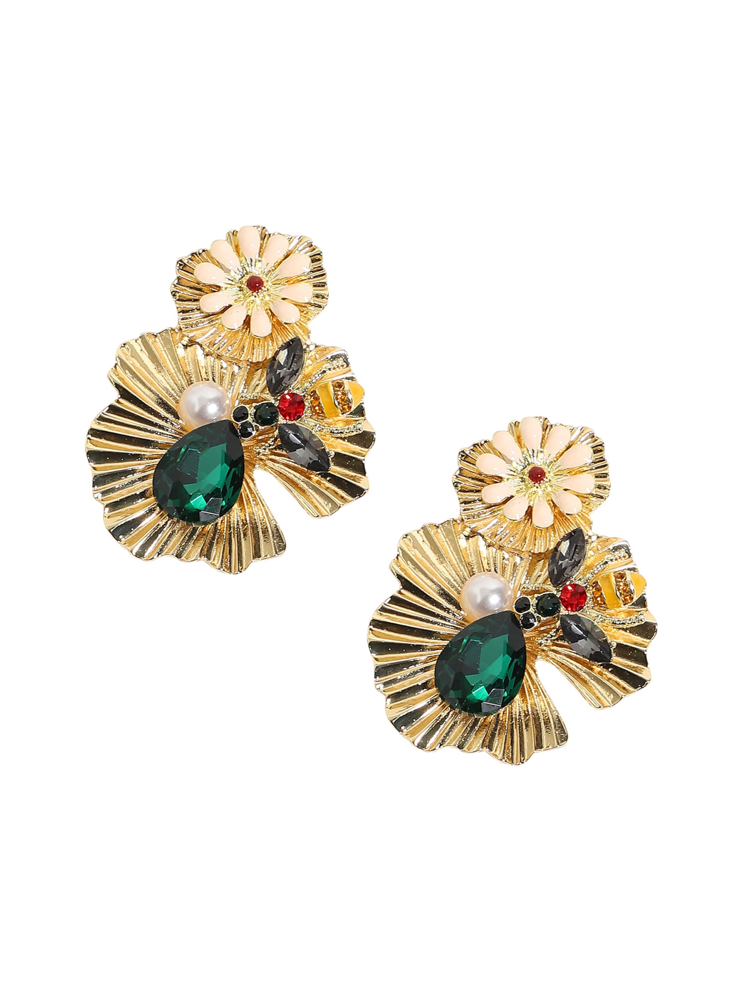 Cercei ' Dervila ' SOHI pe auriu / mai multe culori, Vizualizare produs