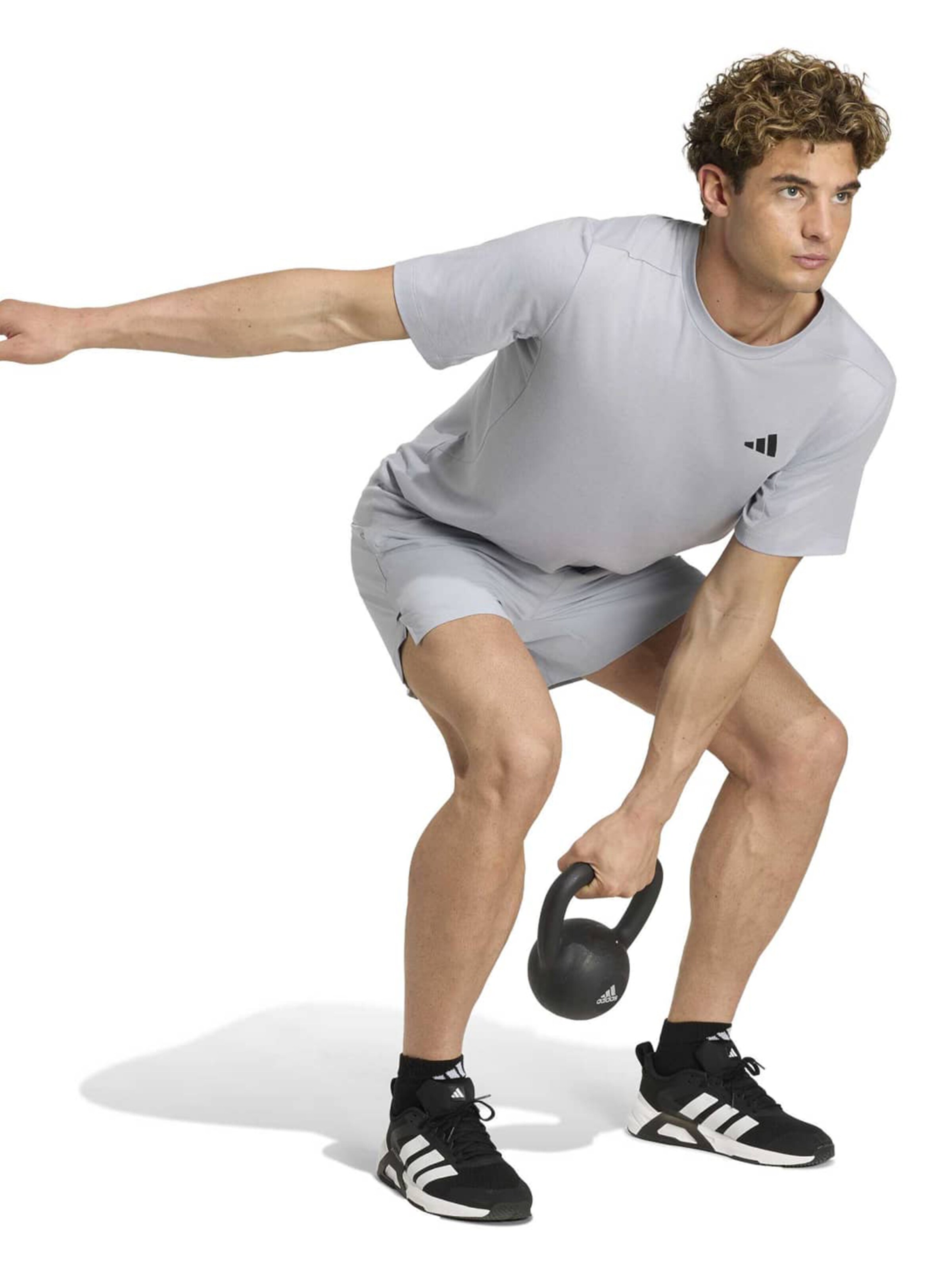 ADIDAS PERFORMANCE Regular Sportbyxa 'D4T ESS' i grå