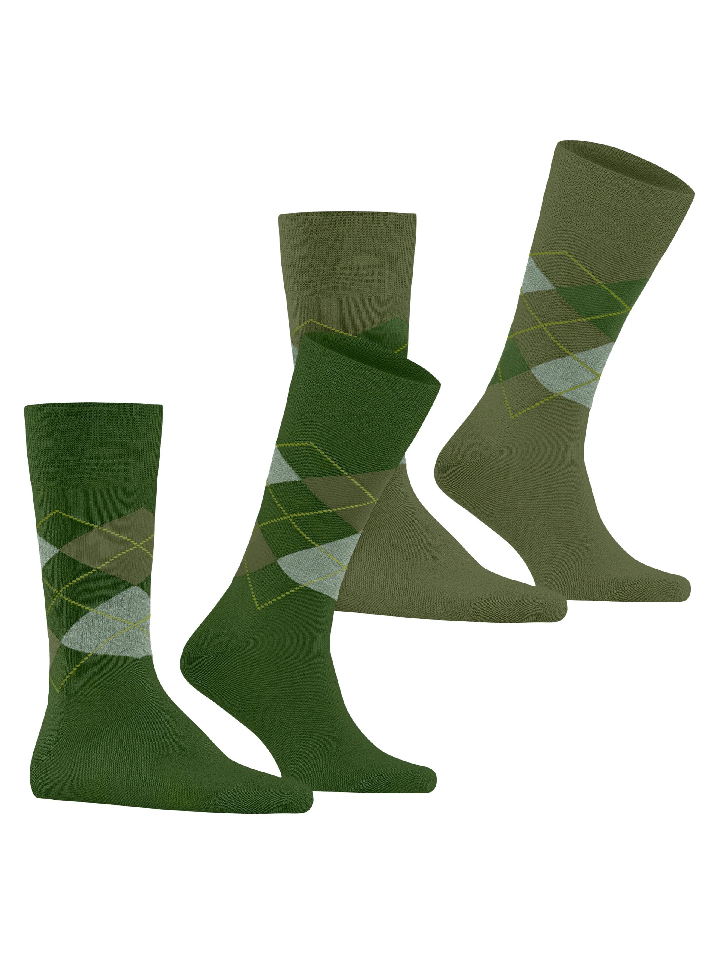 BURLINGTON Socks 'Everyday Argyle' in Green