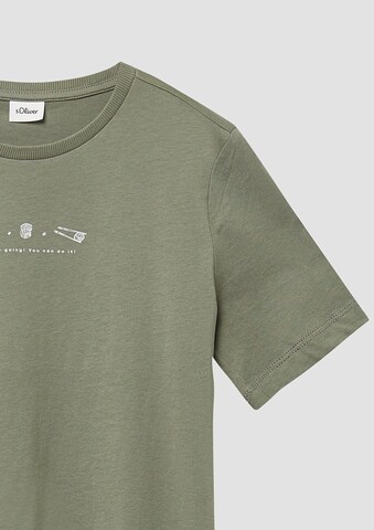 T-Shirt s.Oliver en vert