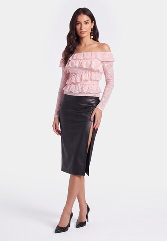 faina - Blusa en rosa: frente