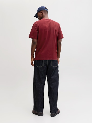 JACK & JONES Shirt 'JORNorrebro' in Red