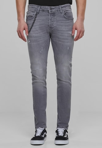 2Y Premium Skinny Jeans in Grau: predná strana