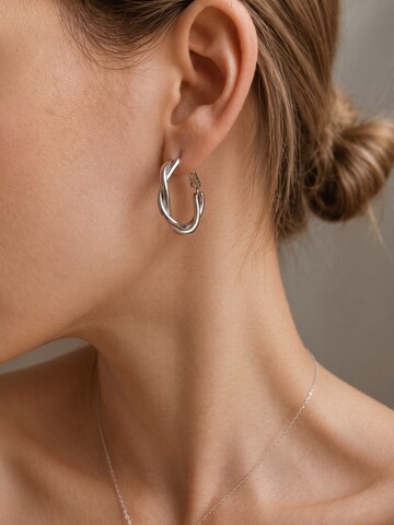 Kamakula Ohrringe 'Twisted Spiral'‌ in Silber