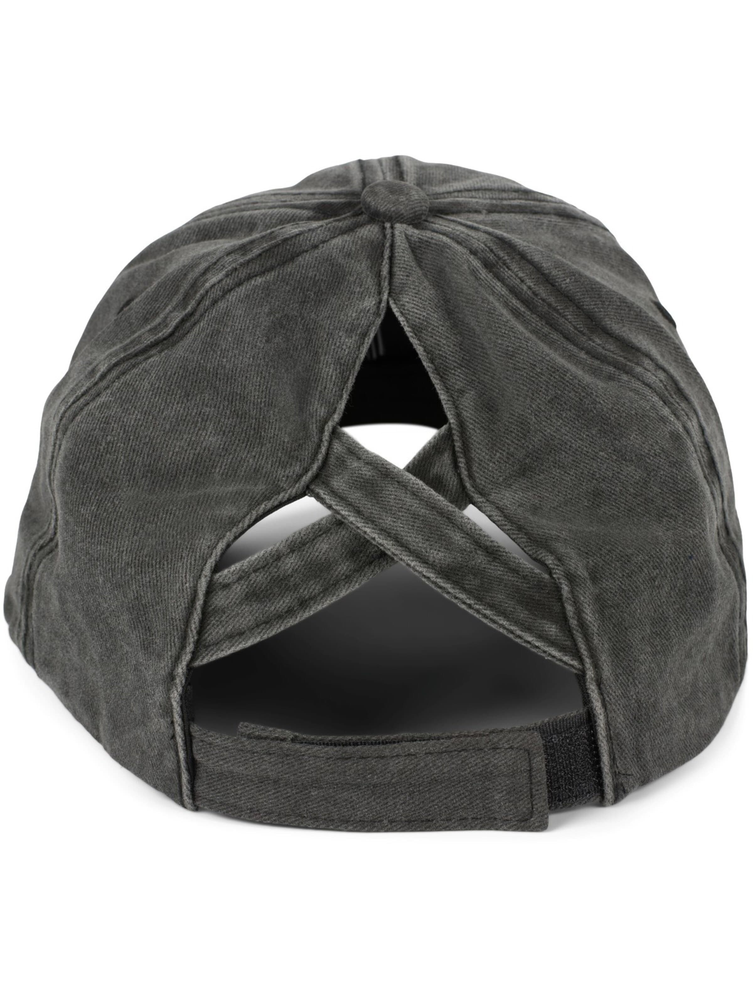 styleBREAKER Cap 'Ponytail Baseball Cap Used Look'‌‌‌‌ in Grau