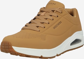 SKECHERS Sneakers 'Uno Stand On Air' in Brown: front