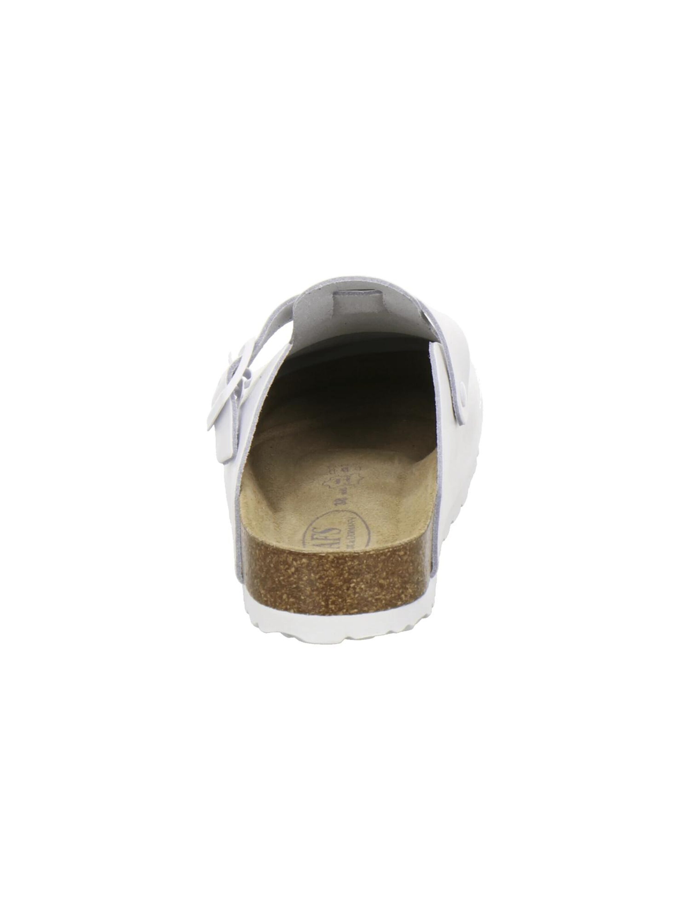 Sabots 'Clogs Damen Leder weiß' AFS-Schuhe en blanc