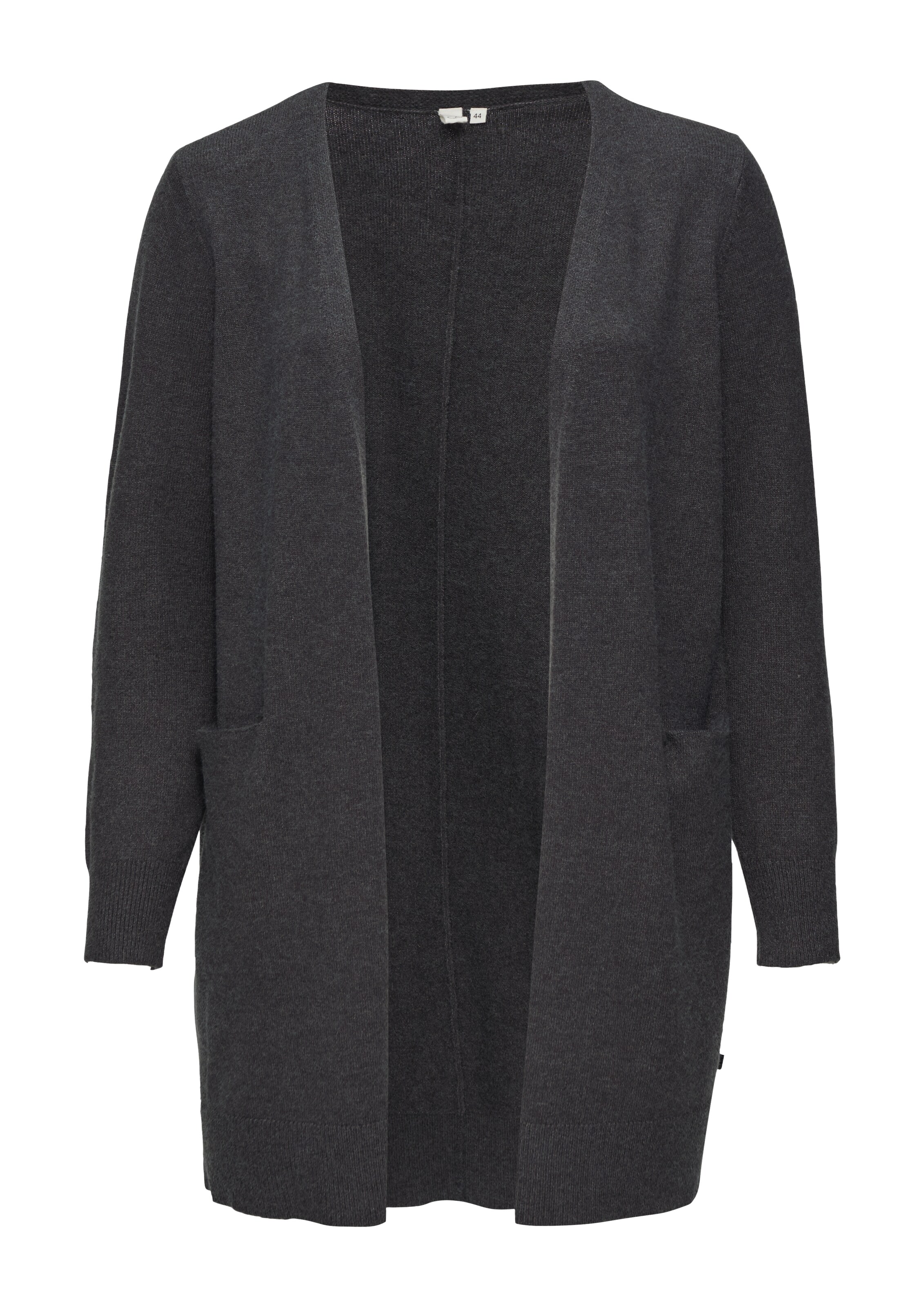 QS Strickjacke in Grau: Vorderseite