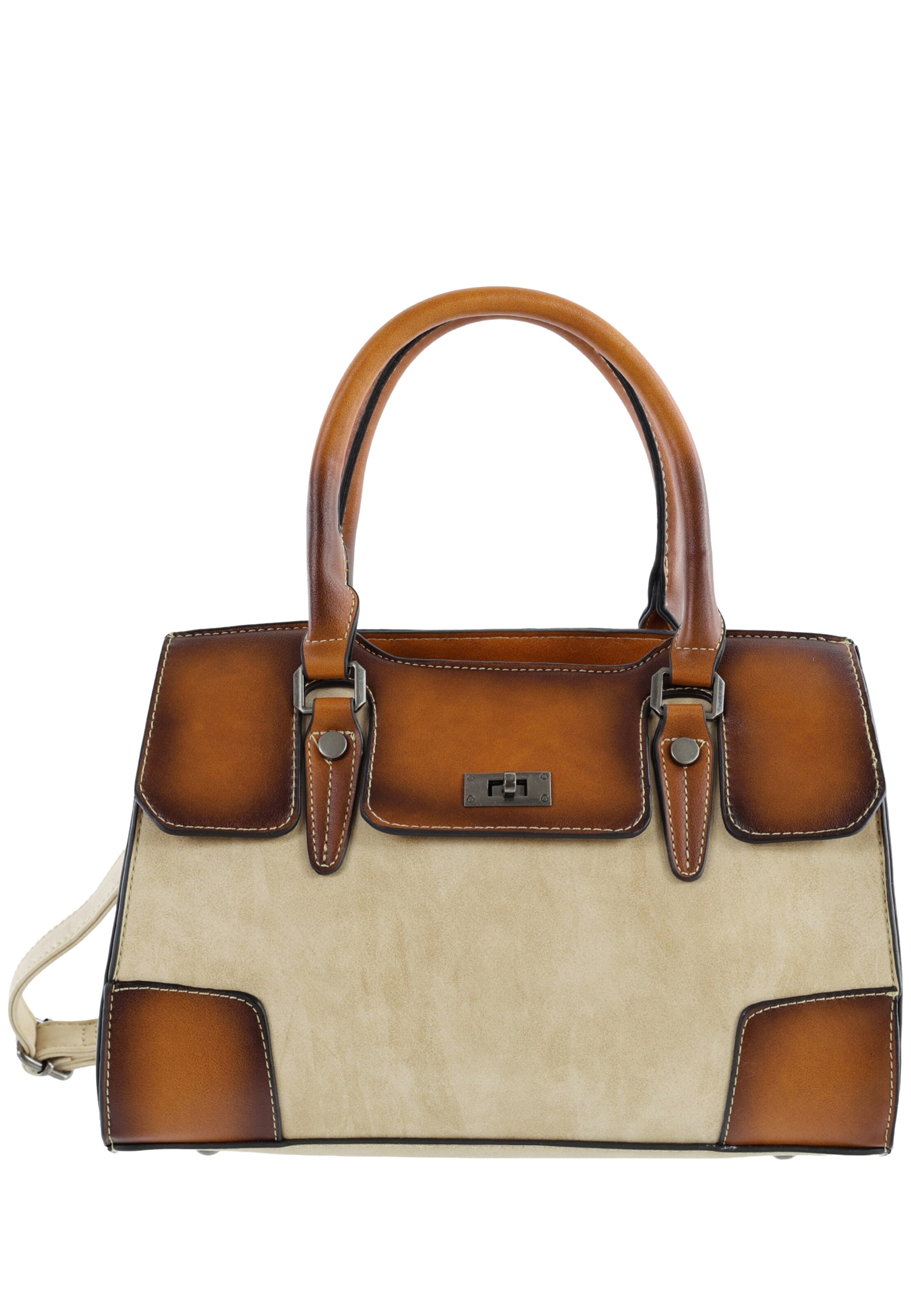 HARPA Henkeltasche 'LIORA' in Beige: Vorderseite