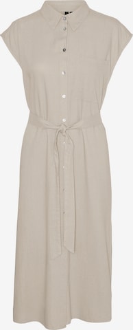 Vero Moda Curve - Vestido camisero 'VMCMymilo' en gris: frente