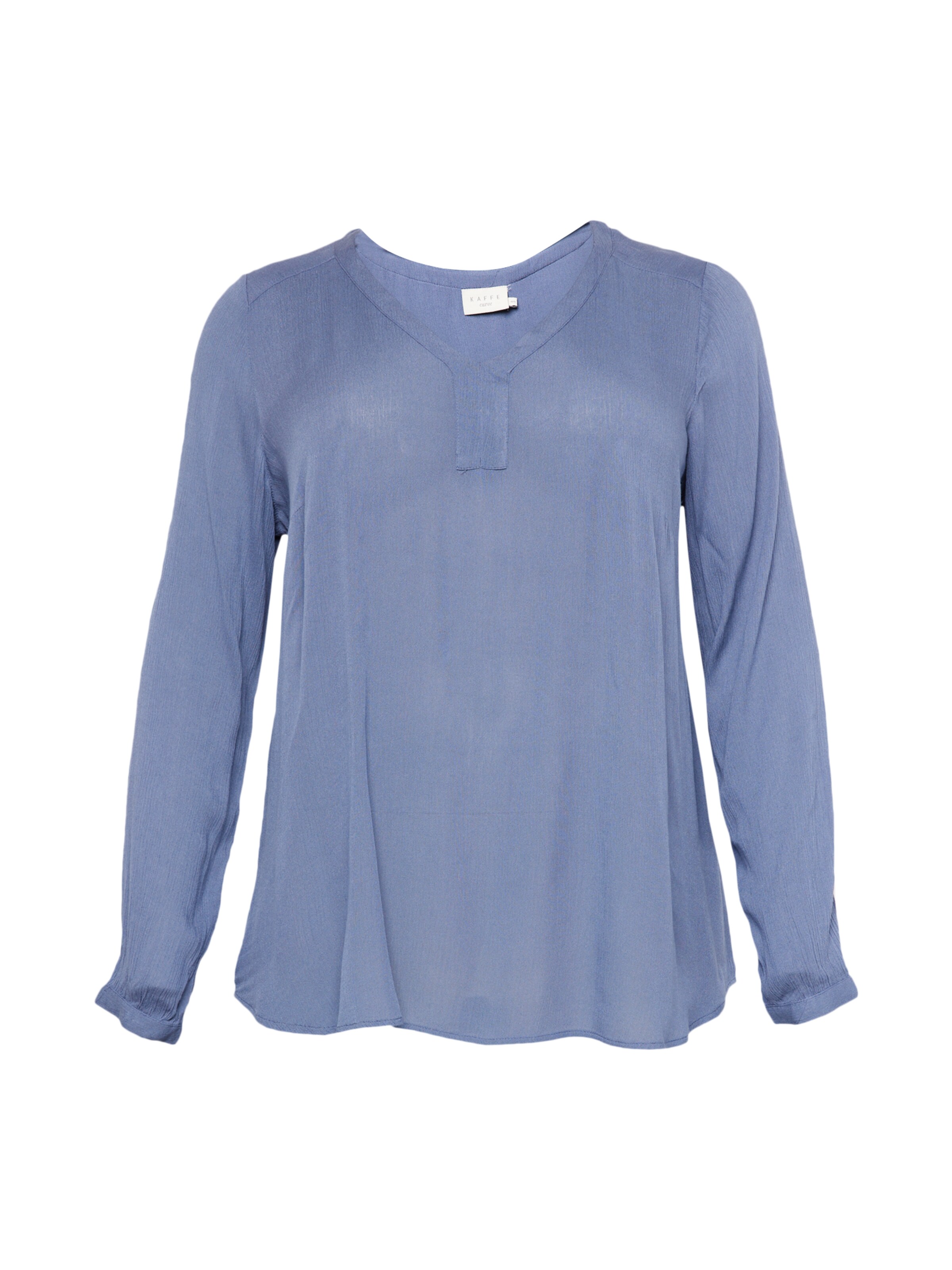 Chemisier 'Ami' KAFFE CURVE en bleu : devant