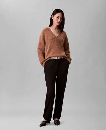 Calvin Klein Jeans Pullover in Braun