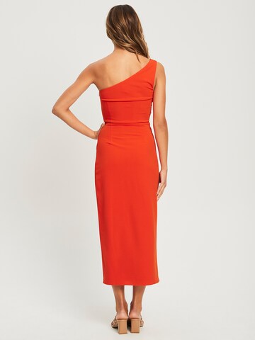 Calli Cocktail Dress 'HAZLE' in Orange: back