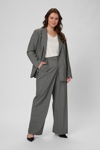 Wide Leg Pantalon KAFFE CURVE en gris