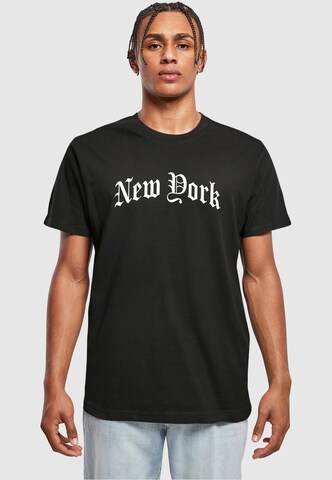 Mister Tee Shirt 'New York' in Black: front