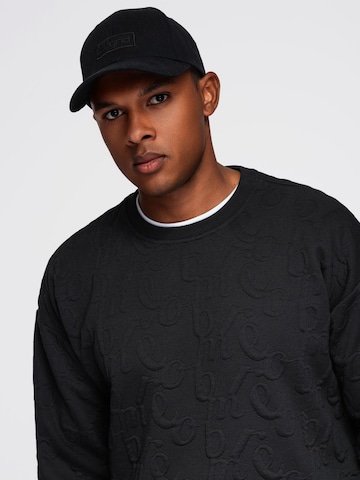 Sweat-shirt 'OM-SSNZ-0164' Ombre en noir : devant
