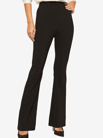 Friends Like These Rozkloszowany krój Spodnie w kolorze czarny: przód