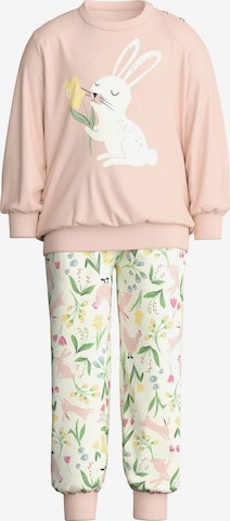 CALIDA Schlafanzug 'Toddlers Easter' in Pink: Vorderseite