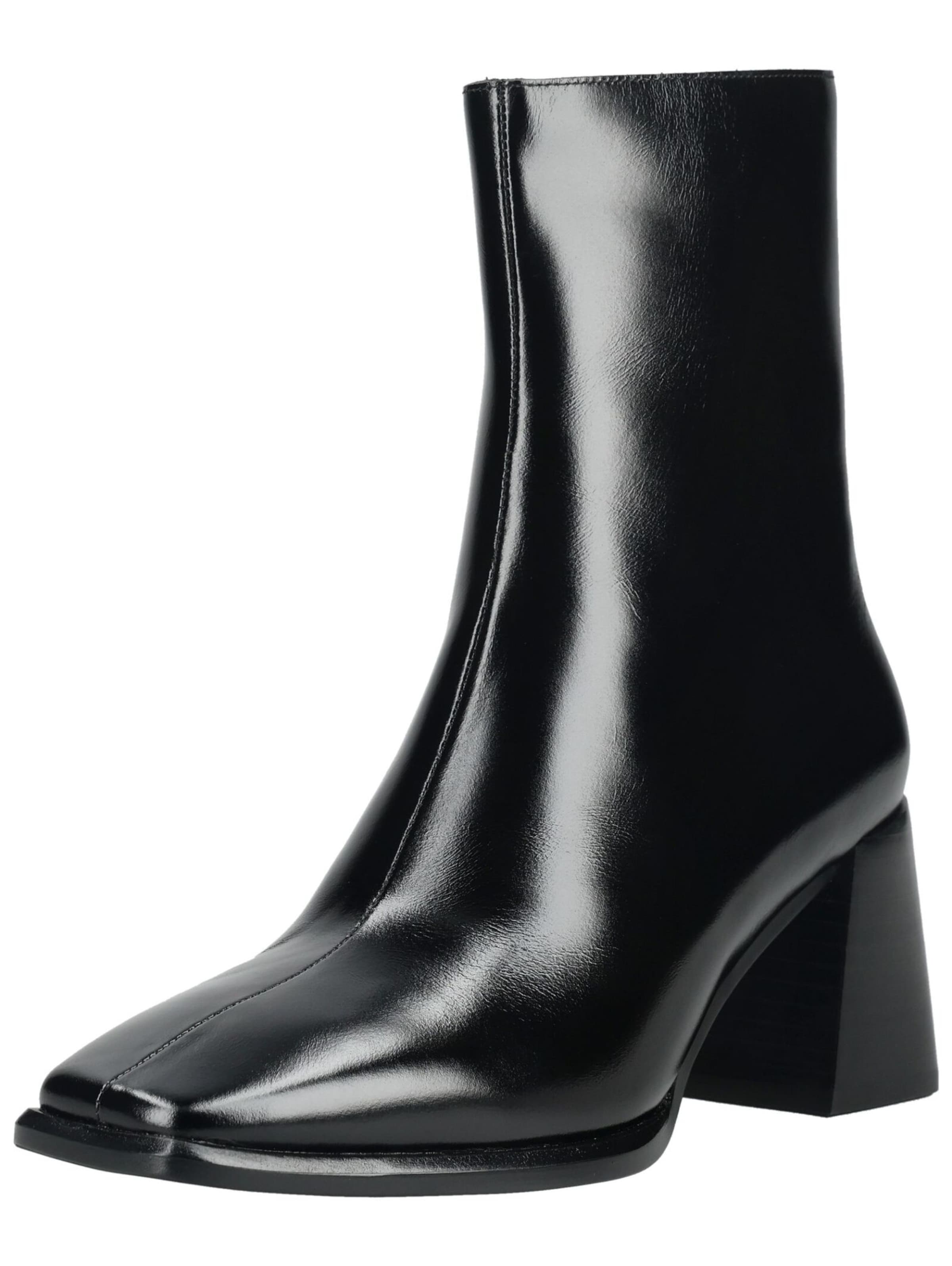 Jeffrey Campbell Enkellaarsjes in Zwart: voorkant