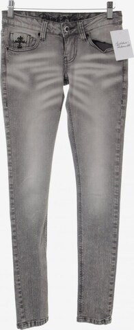 Blessed & Cursed Skinny Jeans in 24-25 in Grey: front