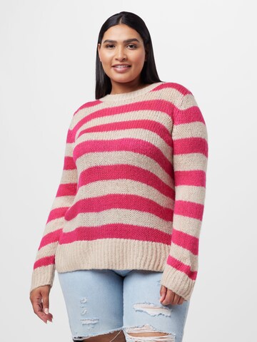 EVOKED - Pullover 'CORENTINE' em bege: frente