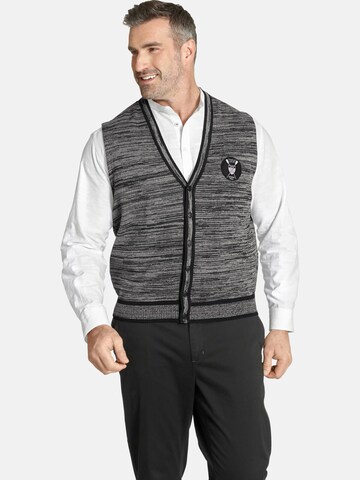 Vestes en maille ' Duke Boyles ' Charles Colby en gris : devant