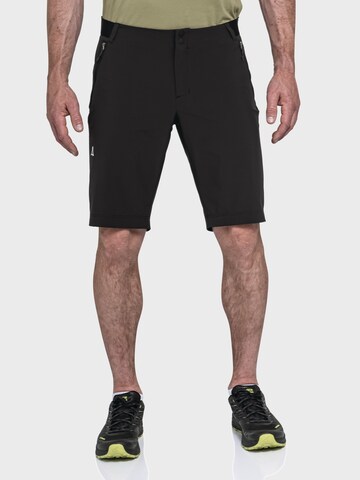 Regular Pantalon outdoor ' Hiking Shorts Style Blaustein MNS ' Schöffel en noir : devant