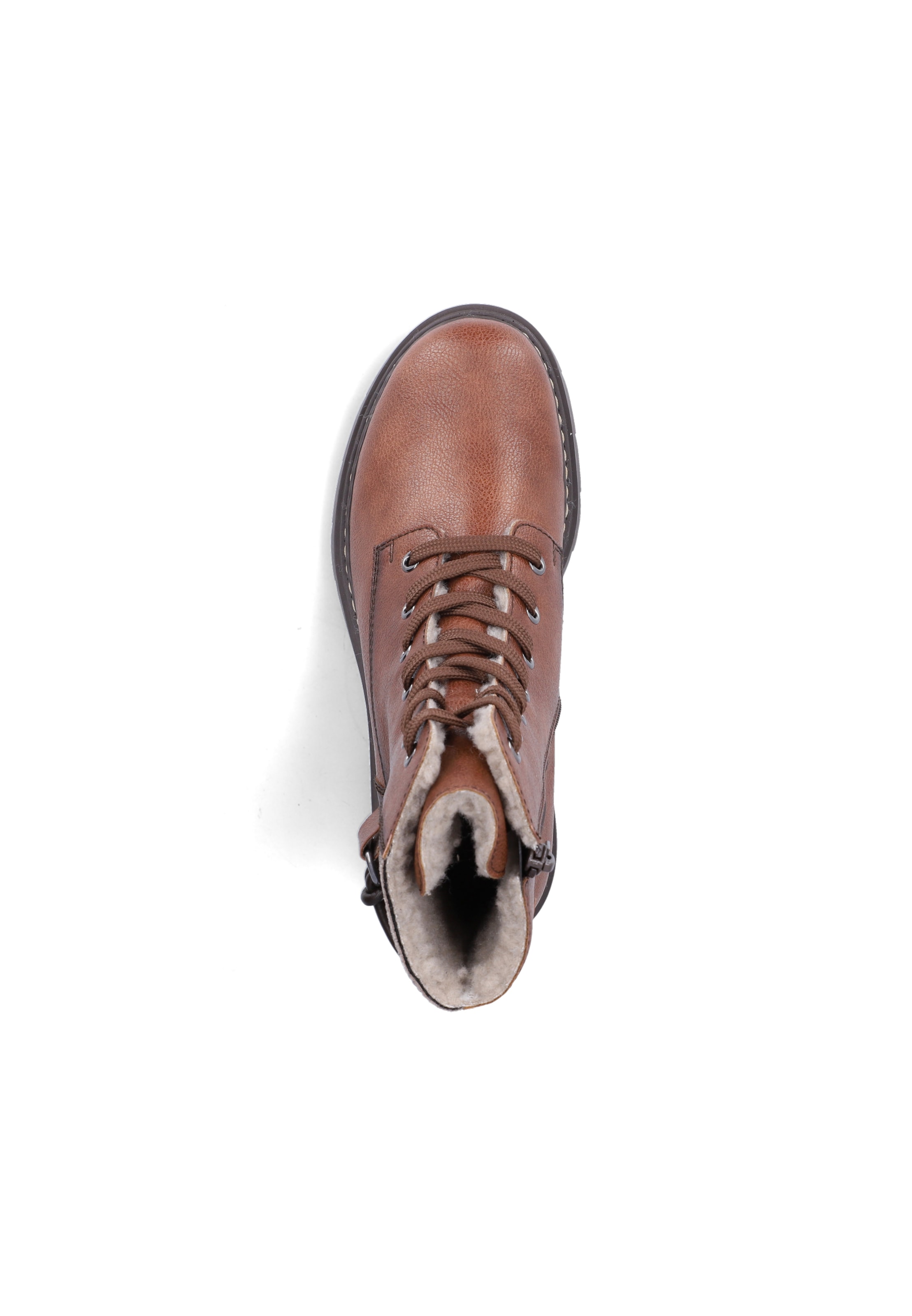 Rieker - Botines con cordones en marrón