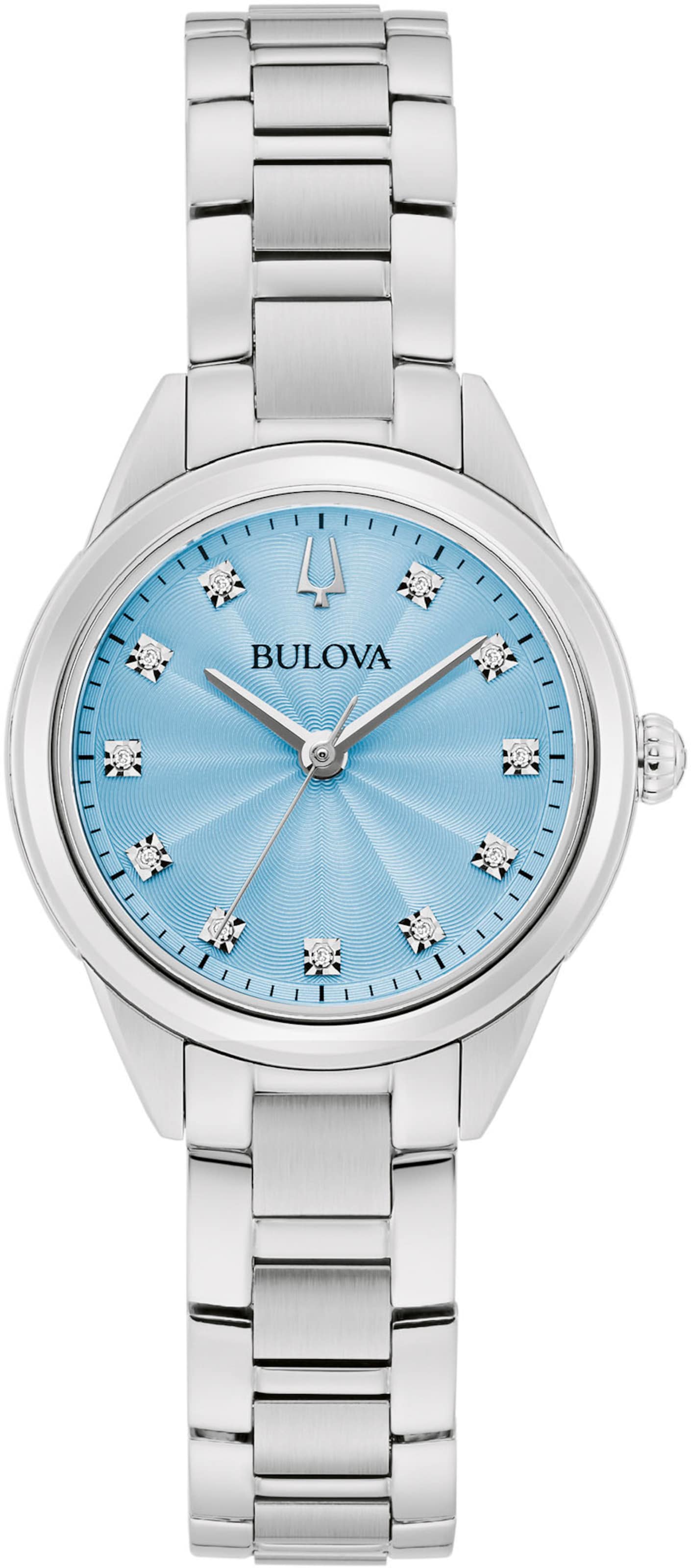 Bulova Analog Watch in Silver: front