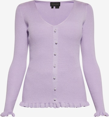 Cardigan NAEMI en violet : devant