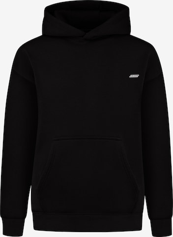 Smilodox Zip-Up Hoodie in Black: front
