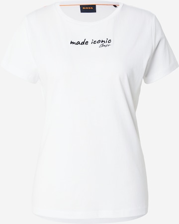 T-shirt 'C_Elove_5' BOSS en blanc : devant