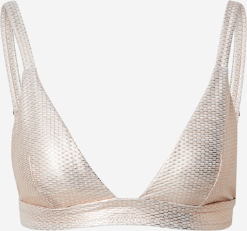 ETAM Triangle Bikini Top 'IMERA' in Gold: front