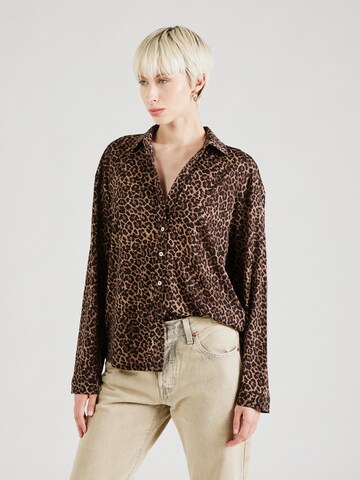 JDY Blouse 'JDYZOEY' in Bruin: voorkant