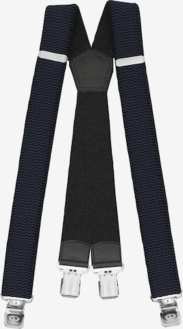 Fabio Farini Hosenträger 'X Form' in Blau: Vorderseite