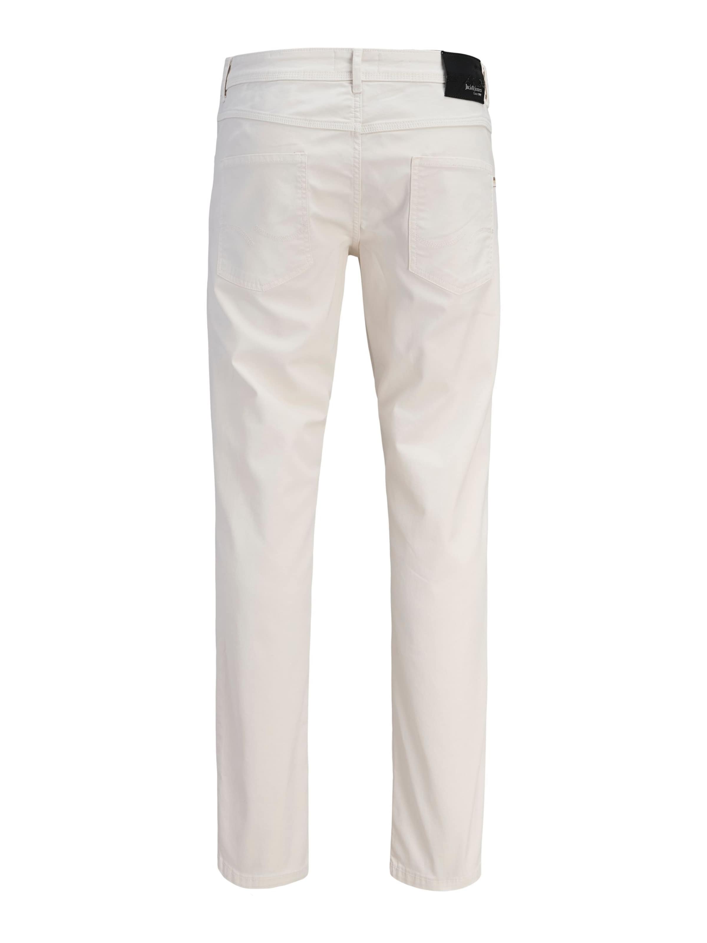 JACK & JONES regular Bukser 'JPSTClark Finn' i hvid